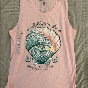 Simply Southern Light Pink Seashell Tank